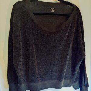 Ana Top in Sparkle Brown and Burgandy Fabric, Sz XL Dressy Casual